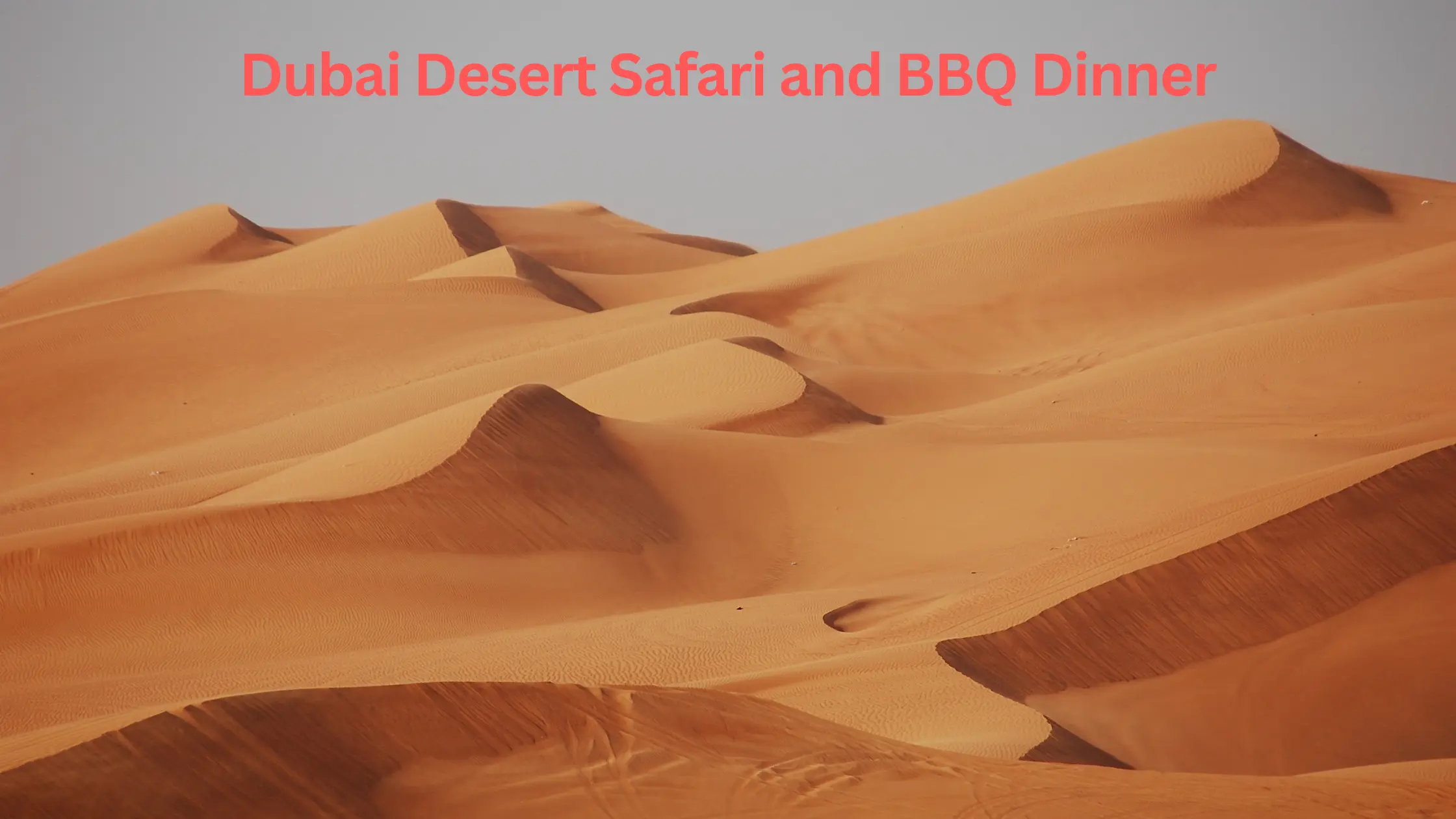 Dubai Desert Safari and BBQ Dinner